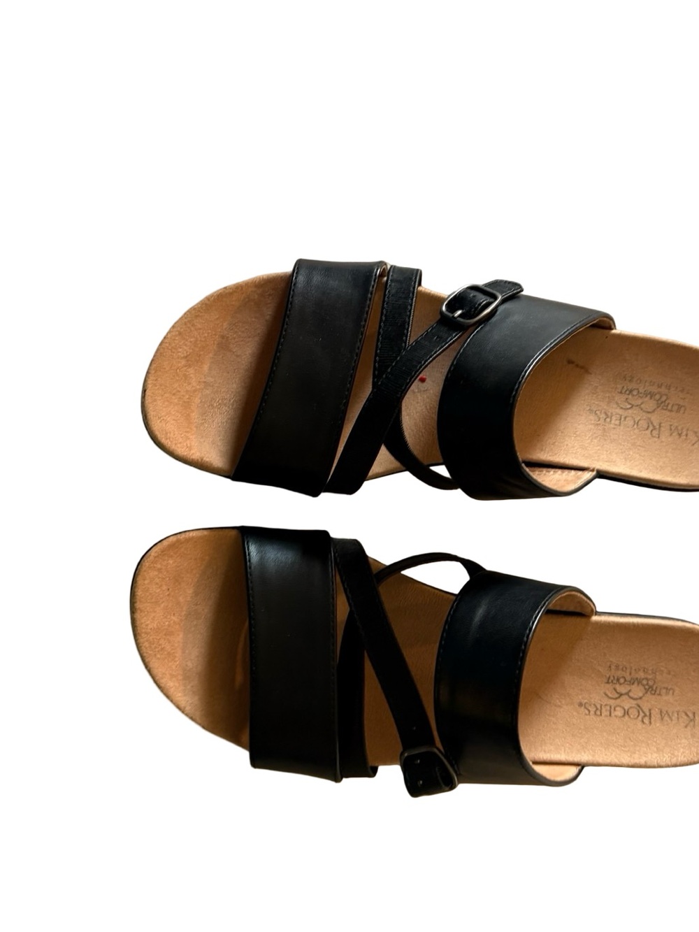Kim Rogers Black Multi-Strap Slide Sandals